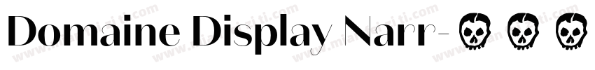 Domaine Display Narr字体转换